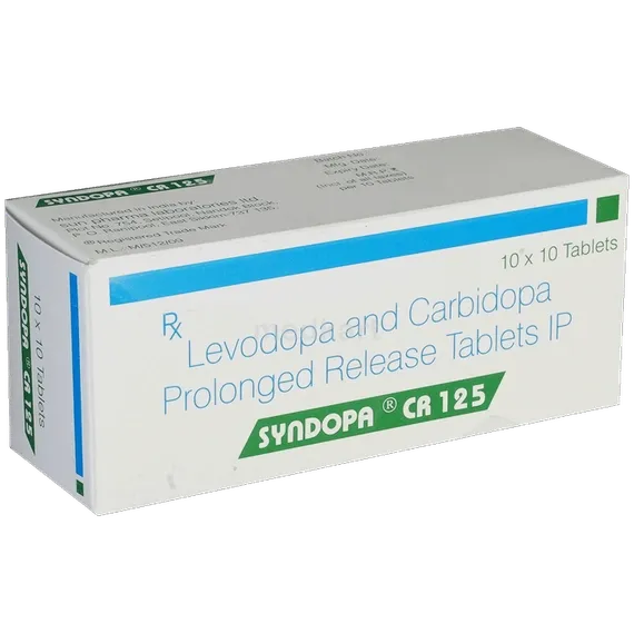 syndopa cr 125mg tablet 10's